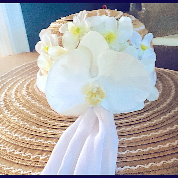 GHeart Floppy Junior or Young Women’s Tan and White SunHat - Picture 1 of 4